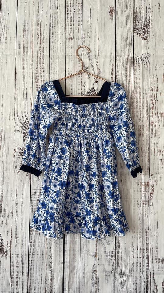 Winter floral dress