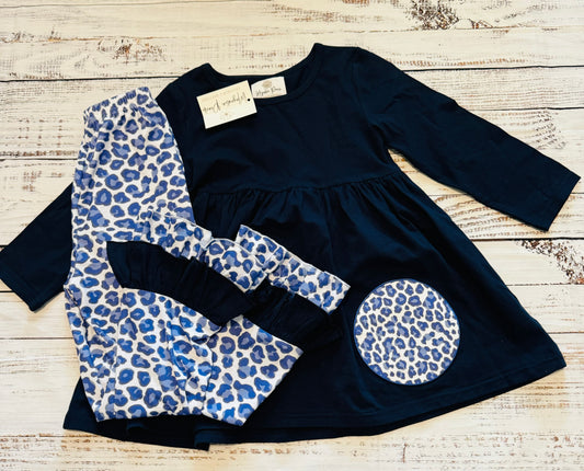 Blue Leopard Set